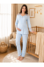 Effortt 8018 Mavi Dantel Detaylı Lohusa Pijama Takımı Effortt 8018 Mavi Dantel Detaylı Lohusa Pijama Takımı